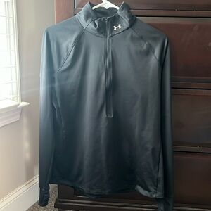 Under Armour Cold Gear half-zip Pullover Black Size Large (Fitted)